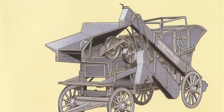 A fantástica evolução das colheitadeiras